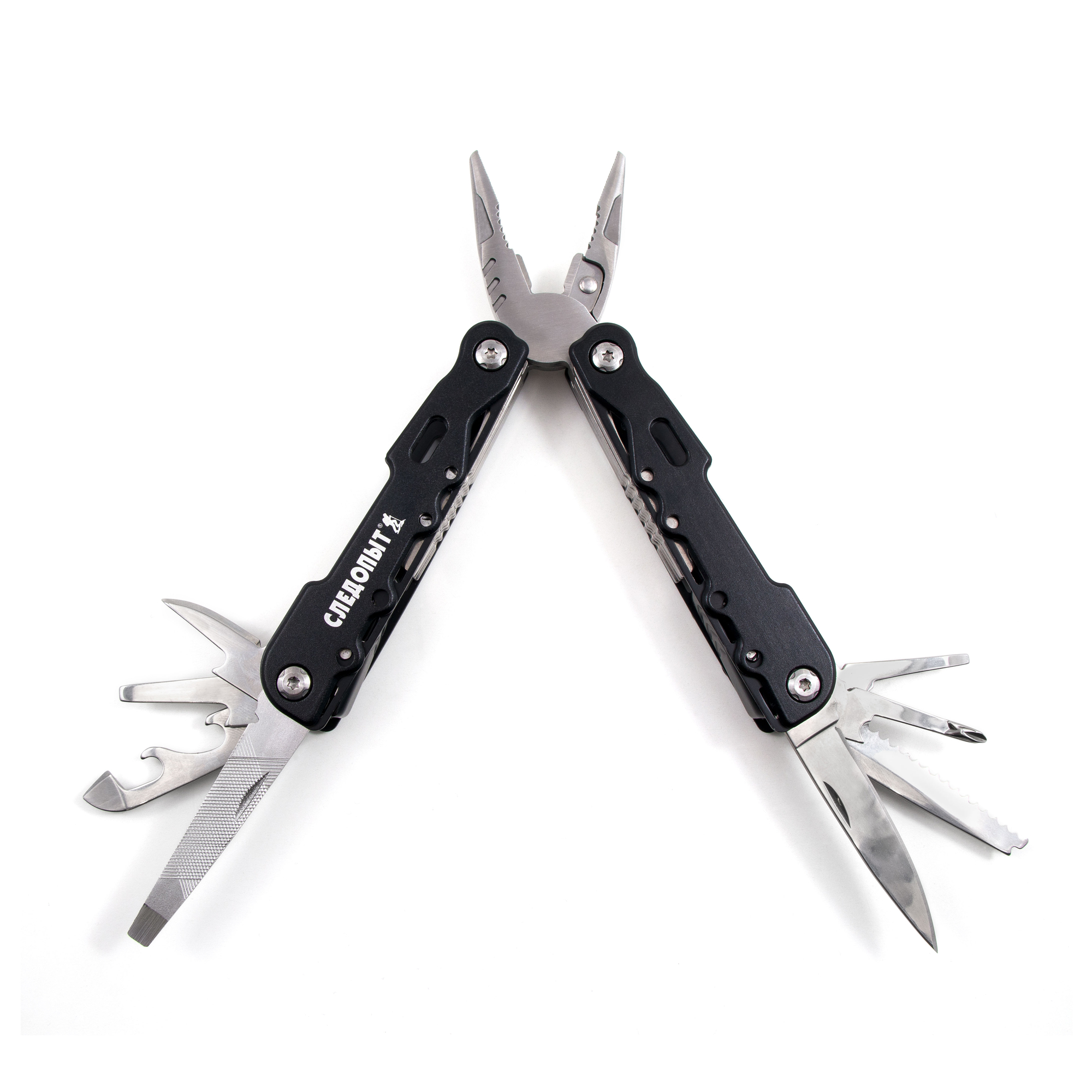 Мультитул (плоскогубцы) "СЛЕДОПЫТ-KEEPER", 106х43х22 мм, 11 предметов, в чехле, в коробке