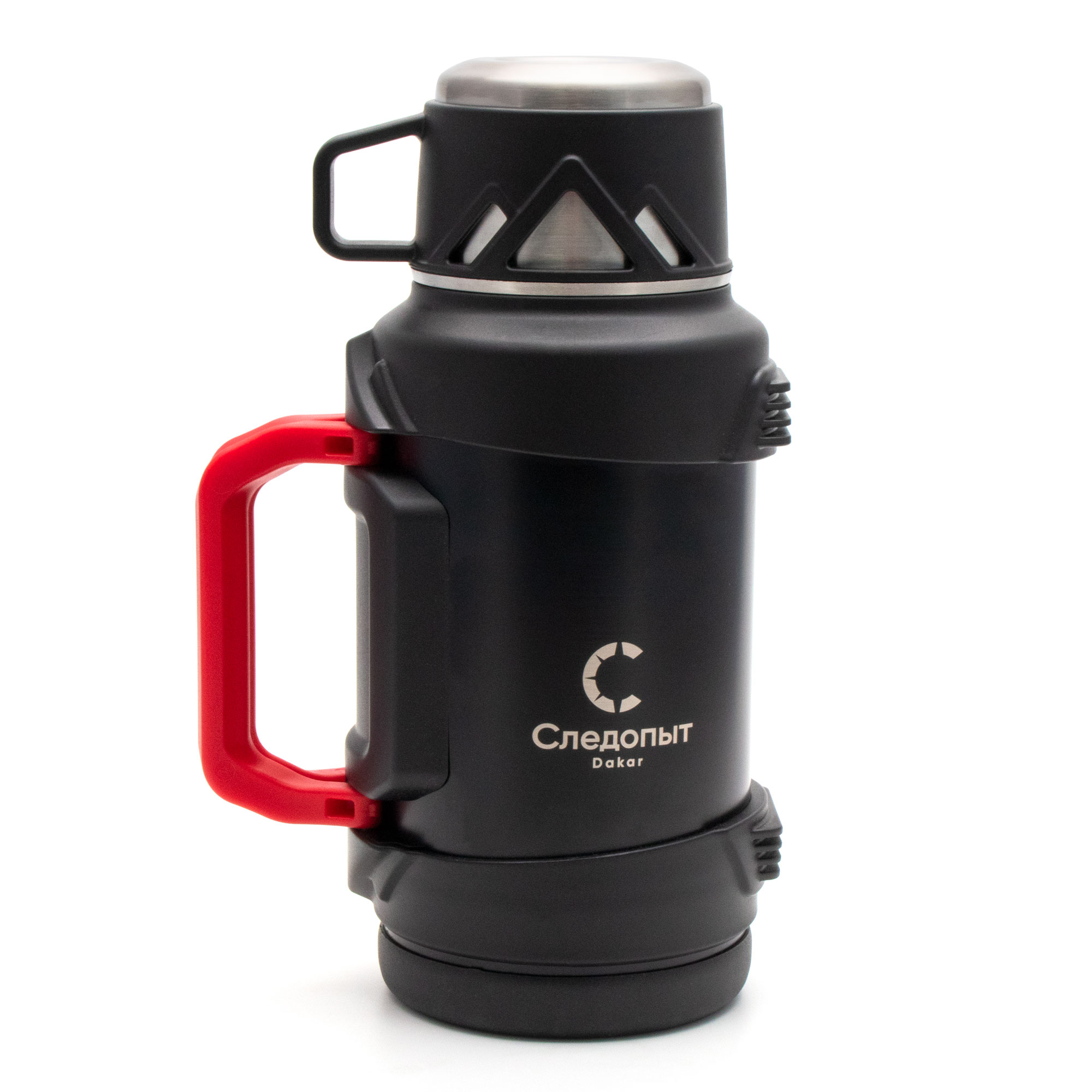 Термос для напитков Следопыт - DAKAR со складными ручками, 1,5 л