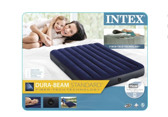 Матрас надувной 137х191х25 см без насоса (64758) INTEX