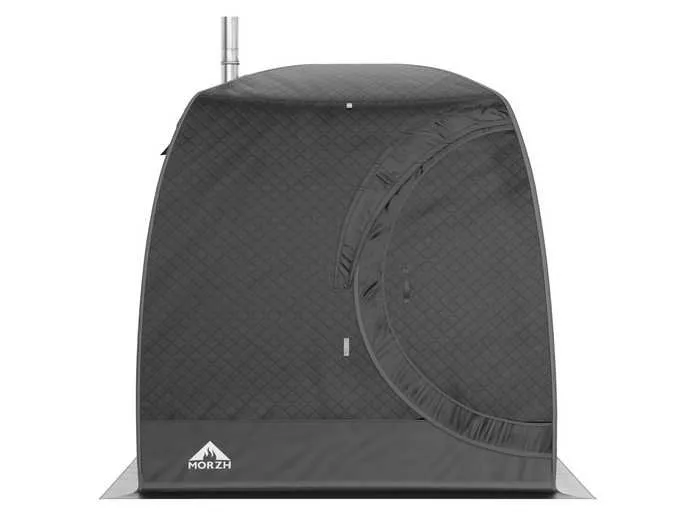 Мобильная баня МОРЖ LUX (Черный)