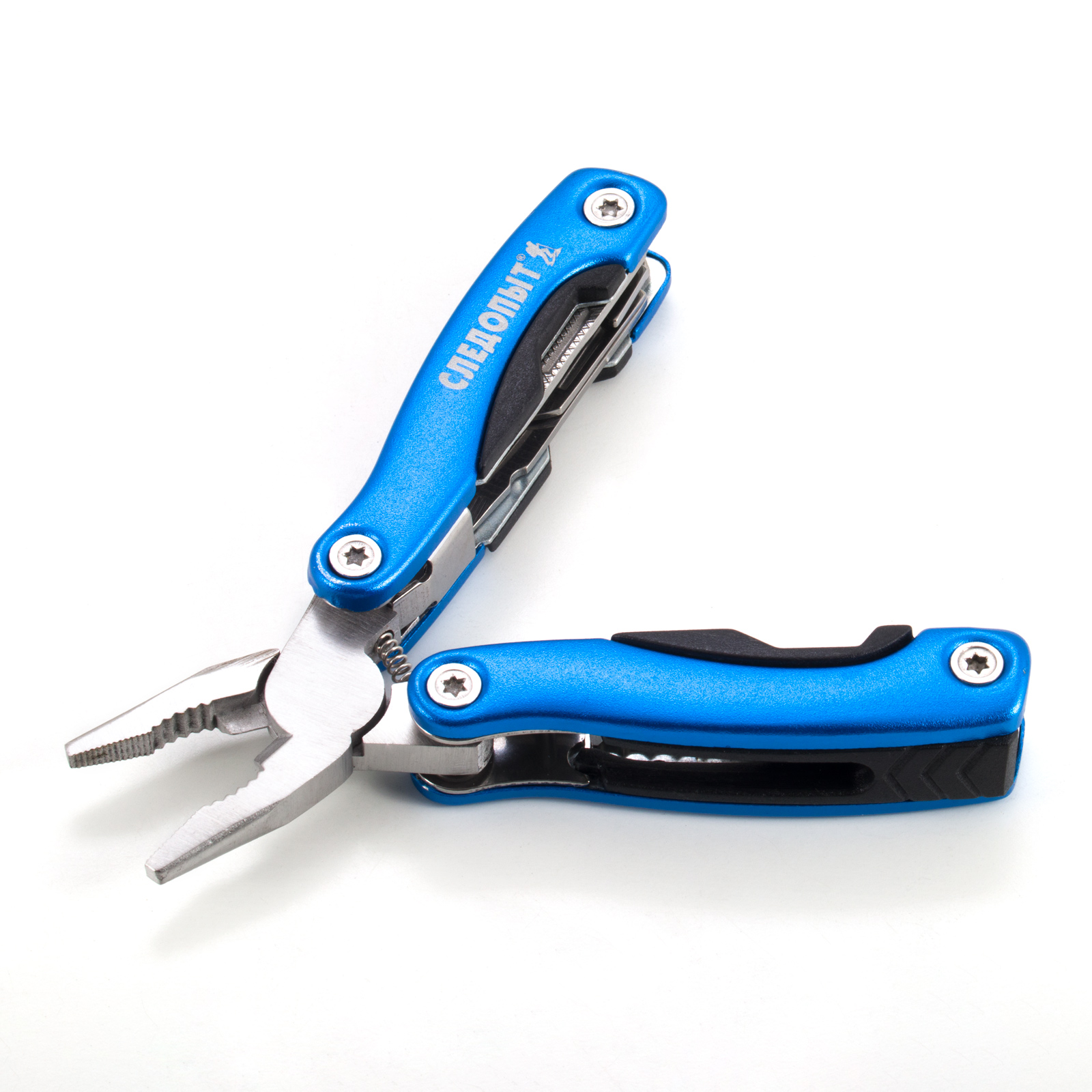 Мультитул (плоскогубцы) "СЛЕДОПЫТ", мал., 9 предметов, в чехле, в коробке/100/