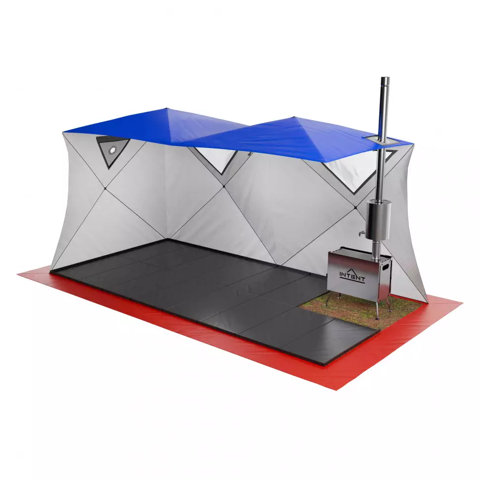 Утепленный пол для палатки МОРЖ КУБ ДУБЛЬ