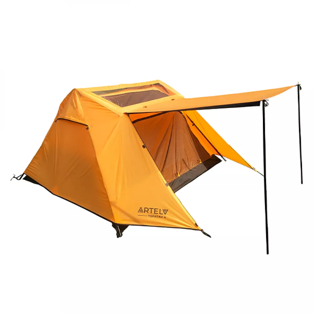 Кемпинговая палатка ARTELV Toratau 4 (Оранжевая)