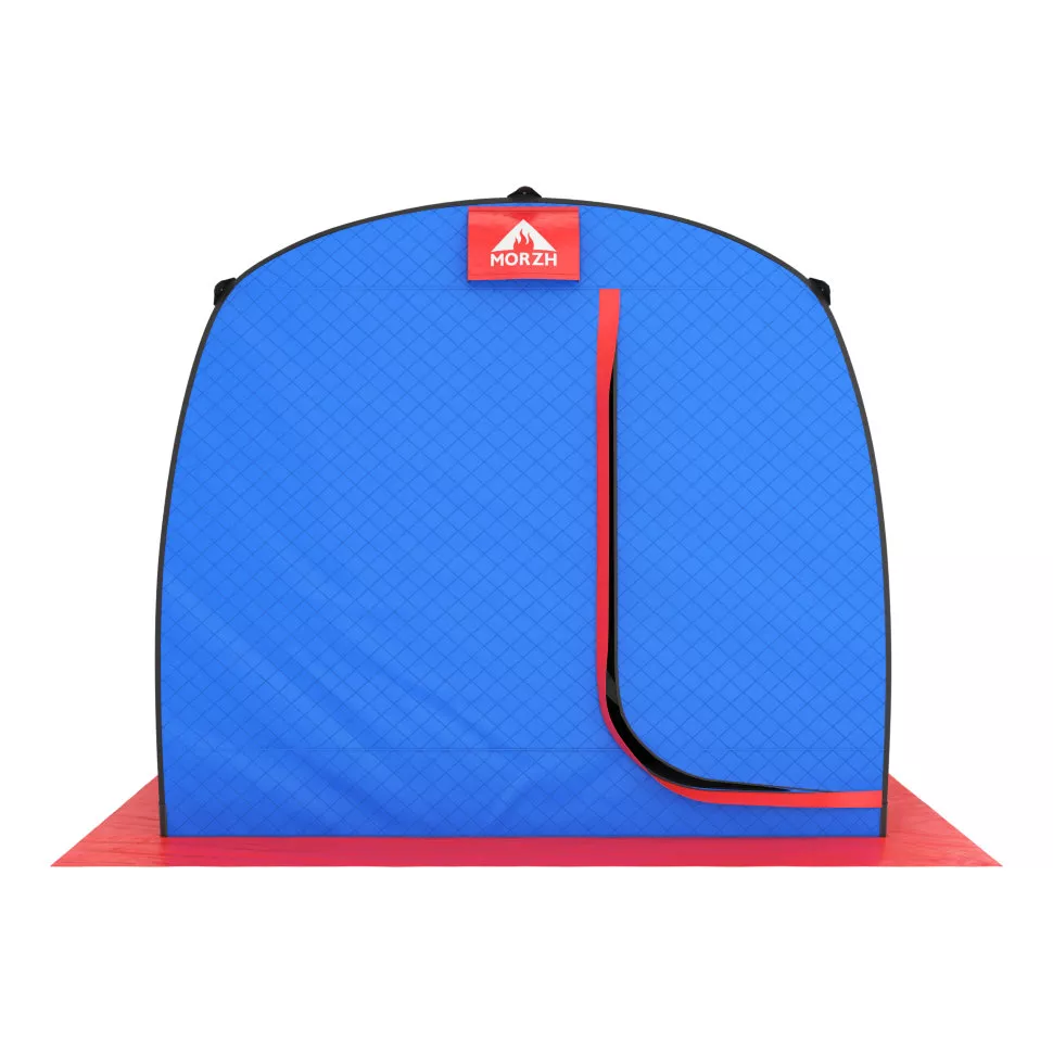 Мобильная баня МОРЖ Max (Сине-красный)