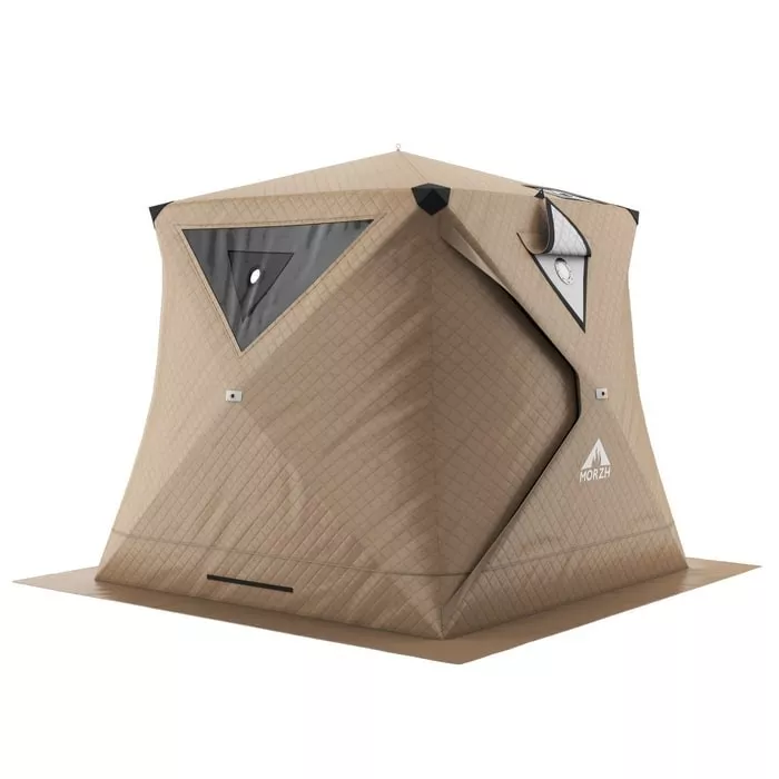 Мобильная баня МОРЖ Куб (Бежевый)