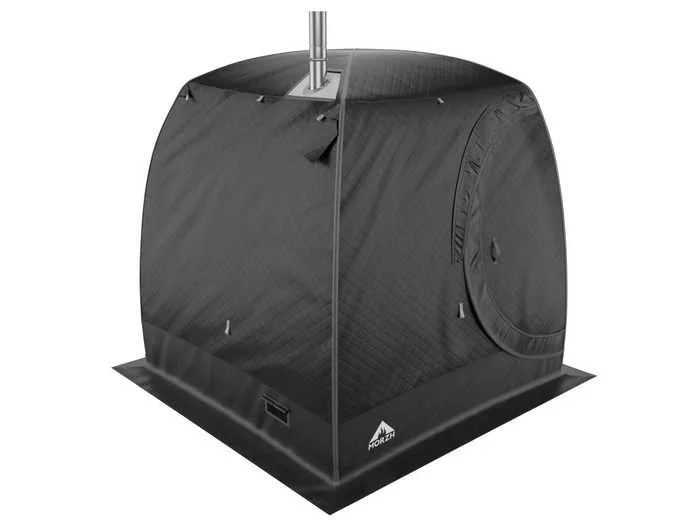 Мобильная баня МОРЖ LUX (Черный)