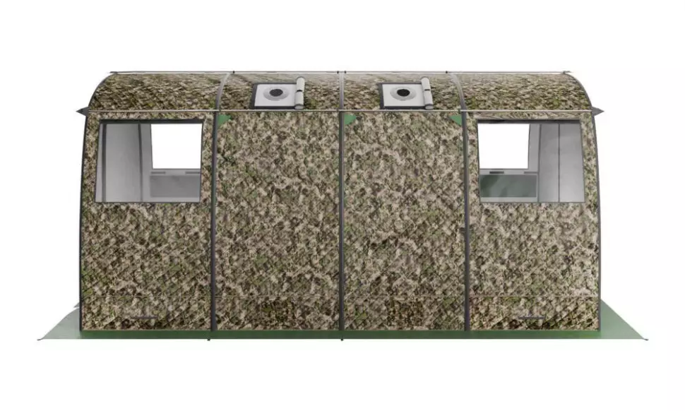 Мобильная баня МОРЖ MAX XL (Камуфляж)