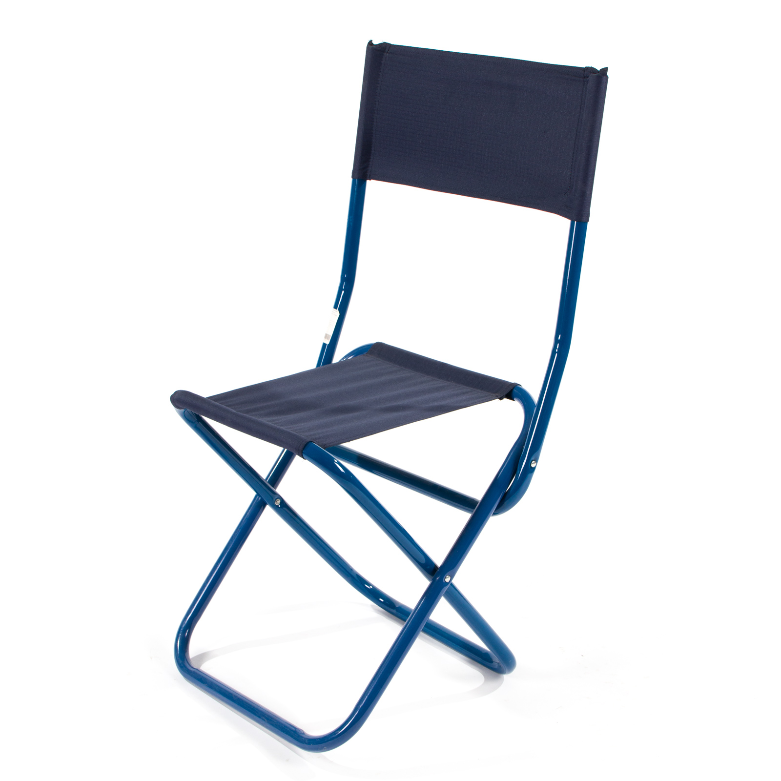 Стул туристич. "СЛЕДОПЫТ" складной со спин,бол. 420х490х940мм,труба сталь 25х1мм(рипстоп т.син.)/5/