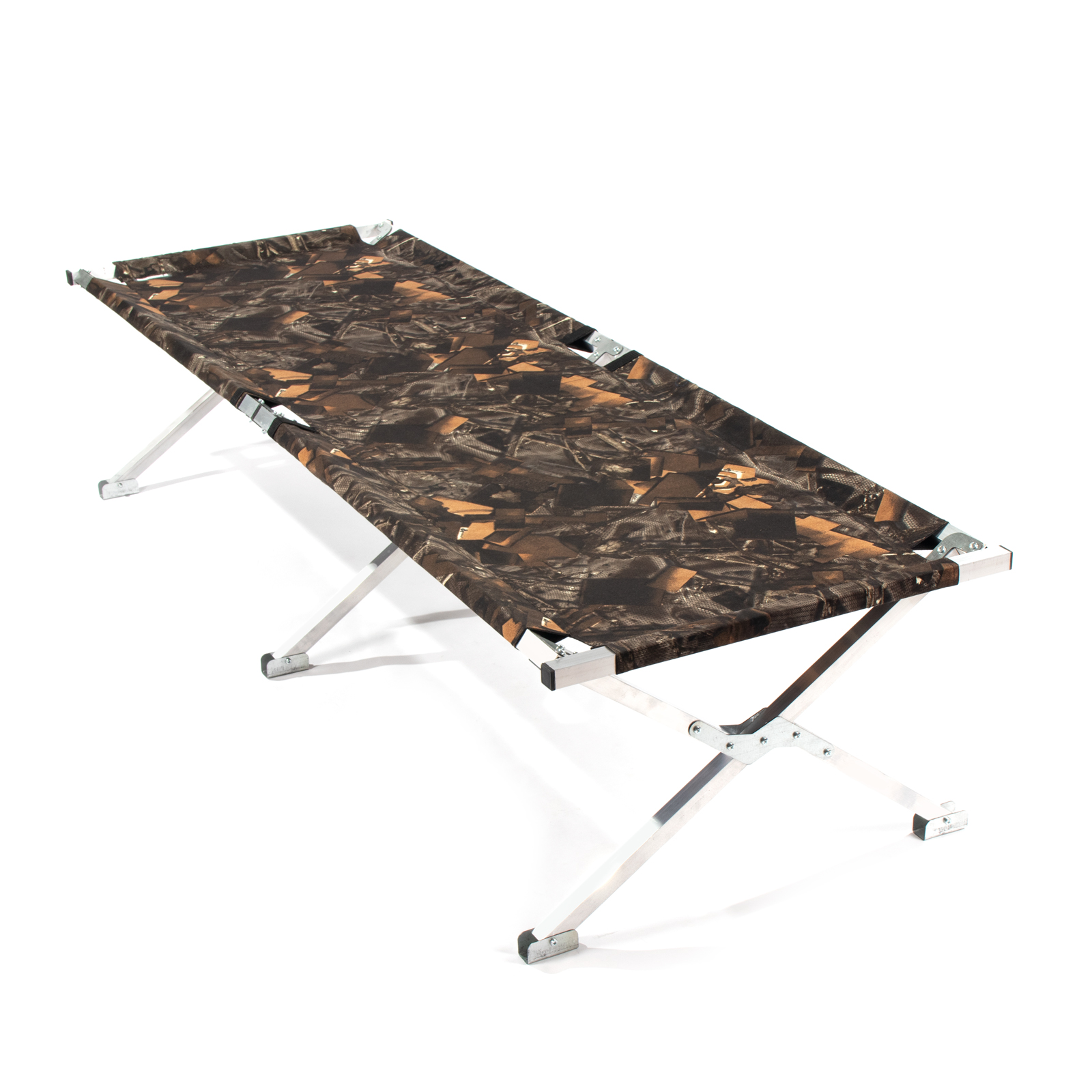 Раскладушка туристич."СЛЕДОПЫТ" в чехле, 1950х650х400 мм, труба алюм. 25х25х2 мм