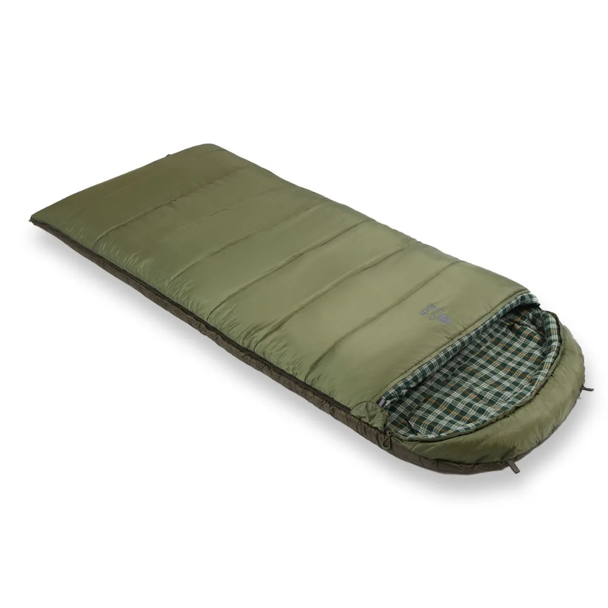 Спальный мешок BTrace Rich Правый (Правый, Зеленый)