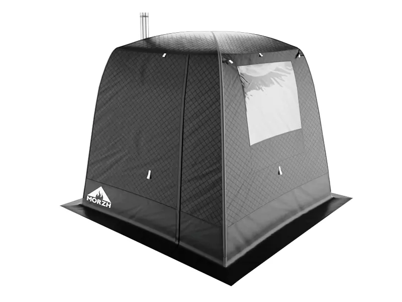 Мобильная баня МОРЖ (Черный)