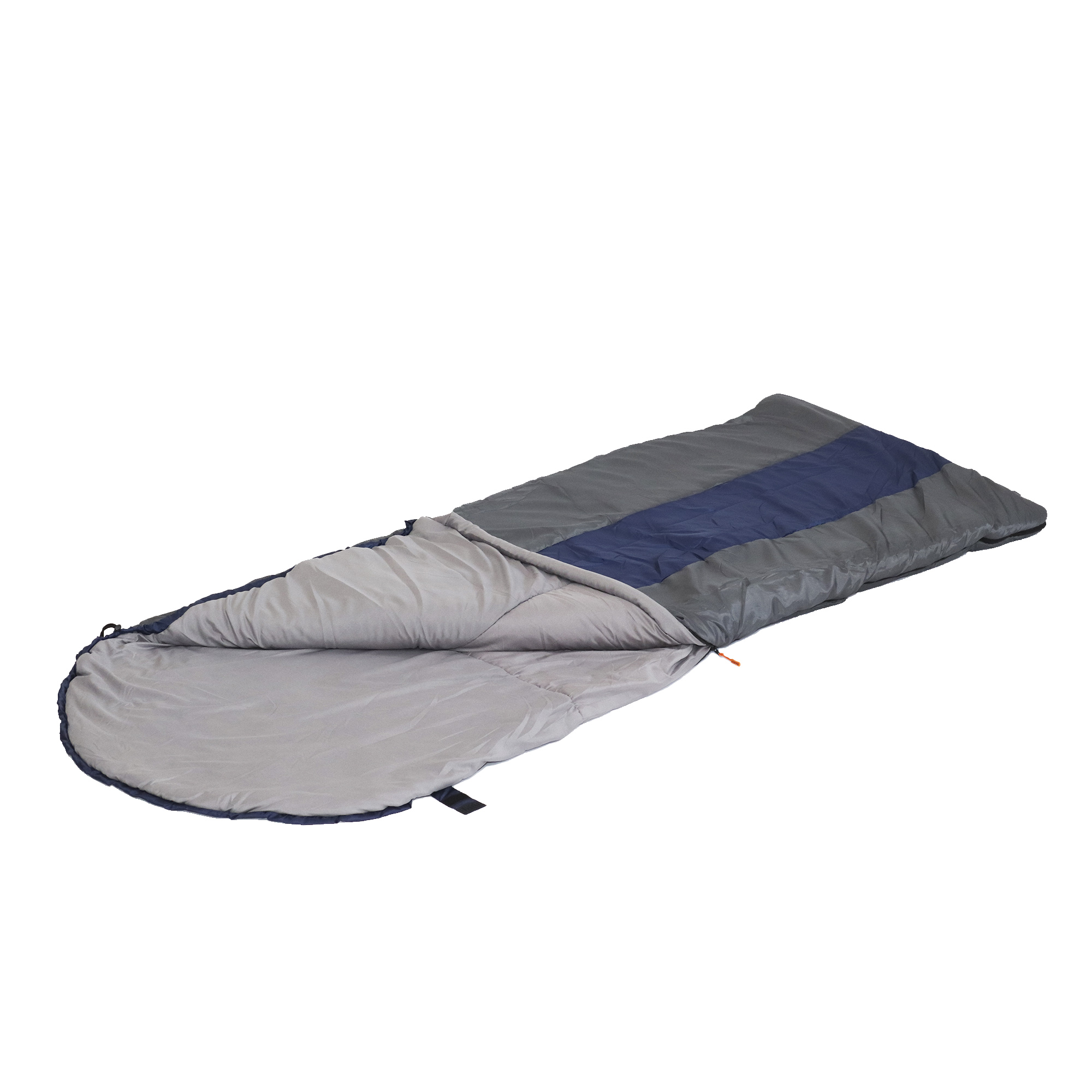 Спальный мешок с подголовником "СЛЕДОПЫТ- Traveller XL", 190+35х85 см, до 0С, 3х слойн,цв.т-серый/5/