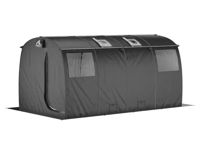 Мобильная баня МОРЖ MAX XL (Черный)