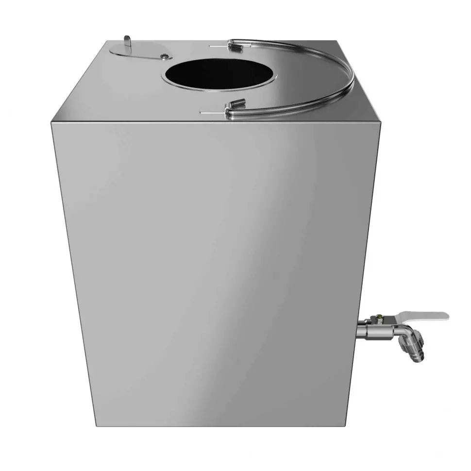 Бак для воды INTENT 12 литров Ø 90 мм квадратный