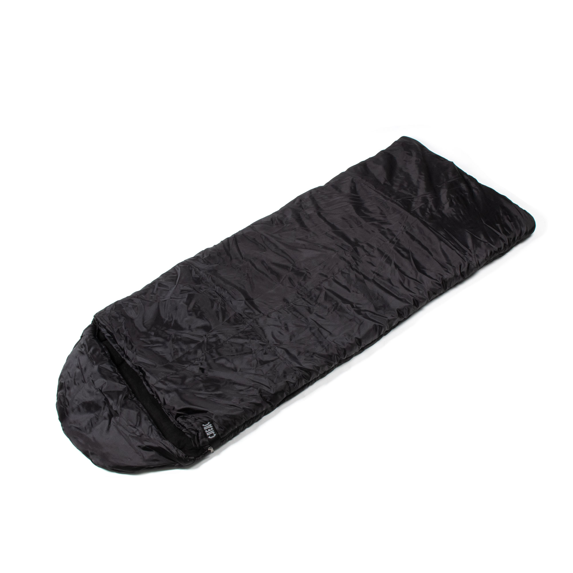 Спальный мешок с капюш. СЛЕДОПЫТ 190+35х90х10см,ут.600г/м2, флис130г/м2,темп.экстрим,до-30,цв ассор