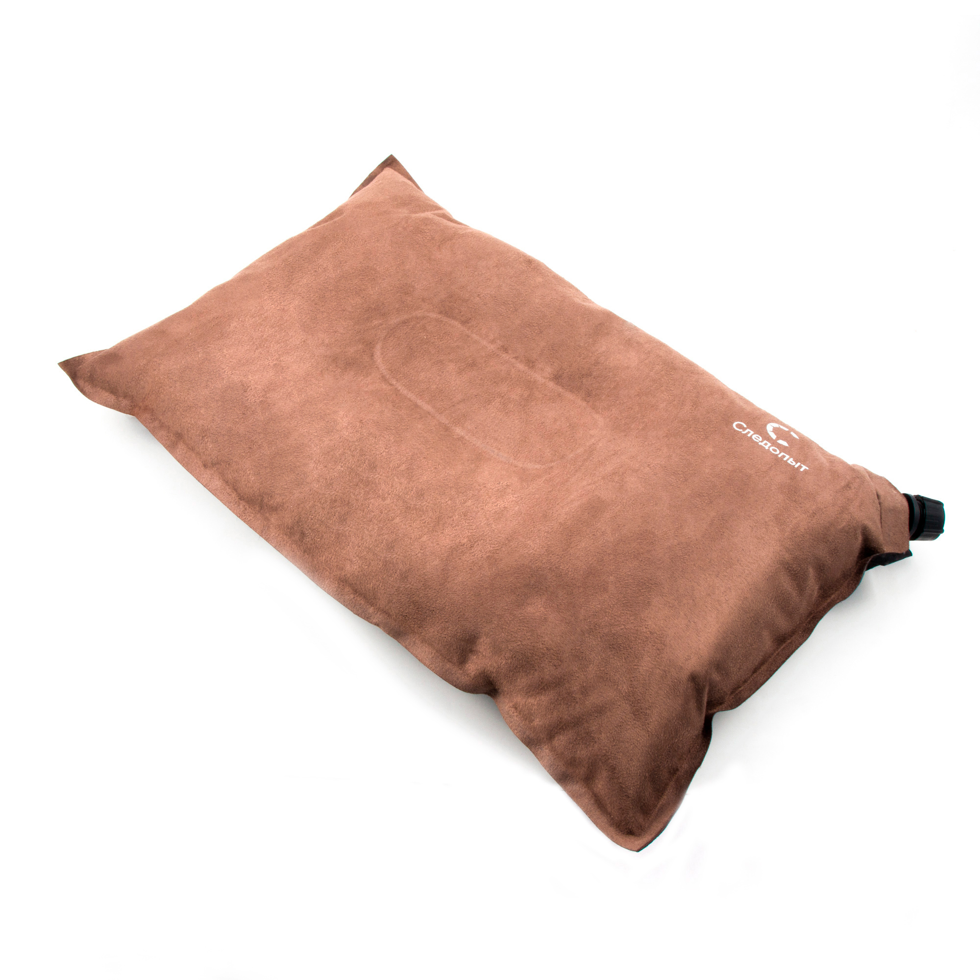 Подушка самонадувающаяся СЛЕДОПЫТ, 46x30x8 cм, премиум, коричневый/40/
