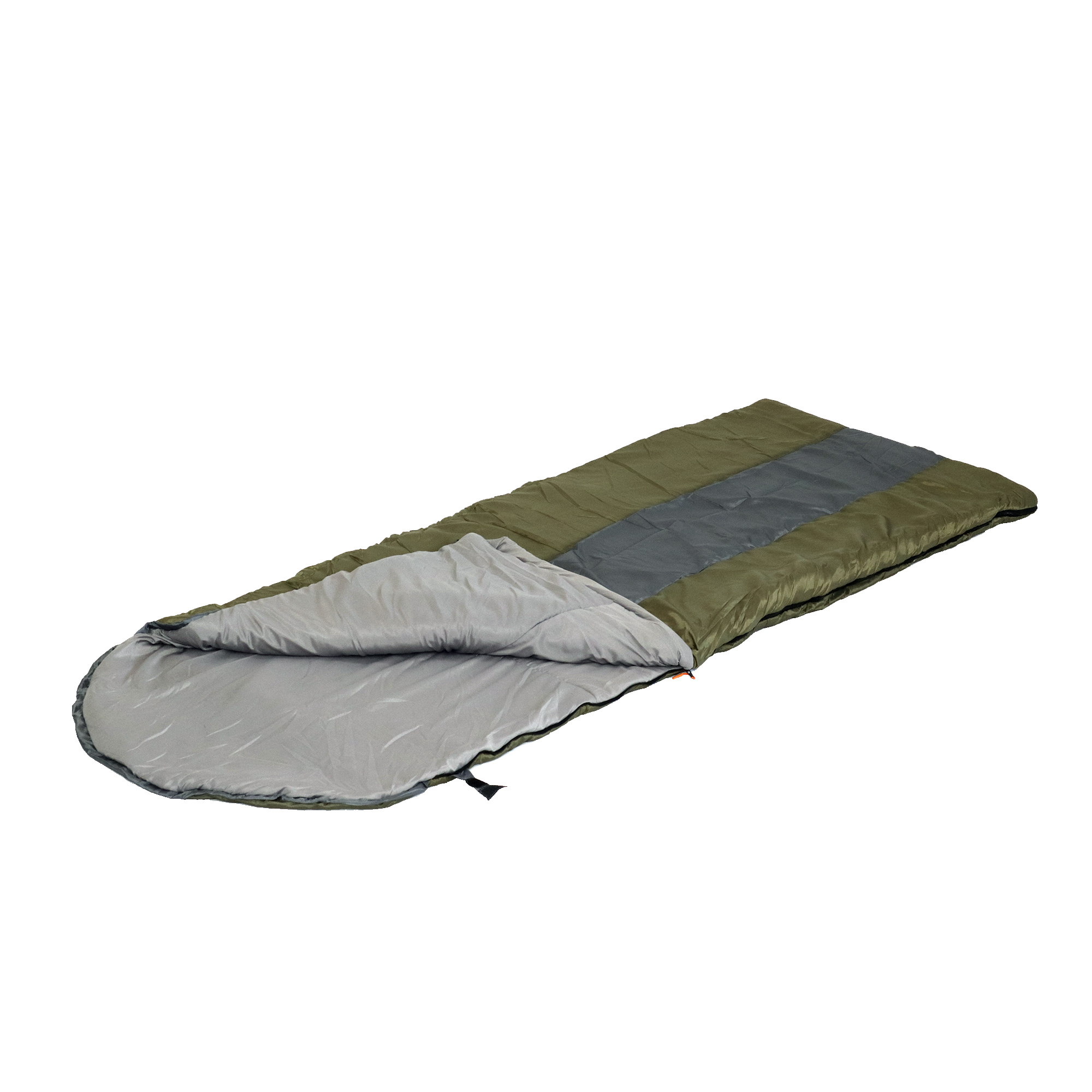 Спальный мешок с подголовником "СЛЕДОПЫТ- Traveller XL", 190+35х85 см, до 0С, 3х слойный, цв.хаки/5/