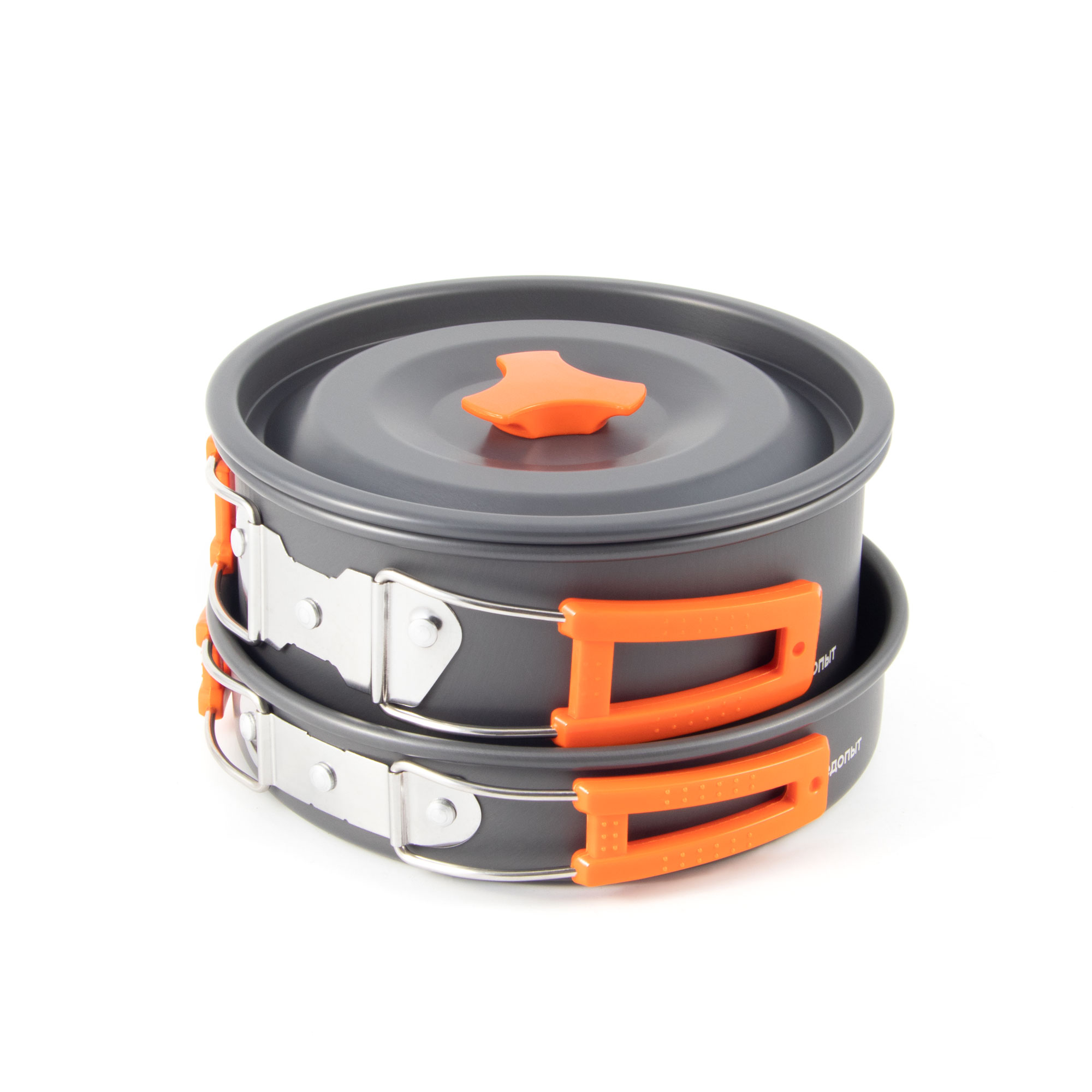 Набор кемпинговой посуды СЛЕДОПЫТ - Travel, на 3-4 персоны, анодир. алюм., в чехле/18/