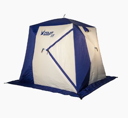 Палатка для зимней рыбалки Polar Bird 2T быстросборная, 3 слоя, син/бел.