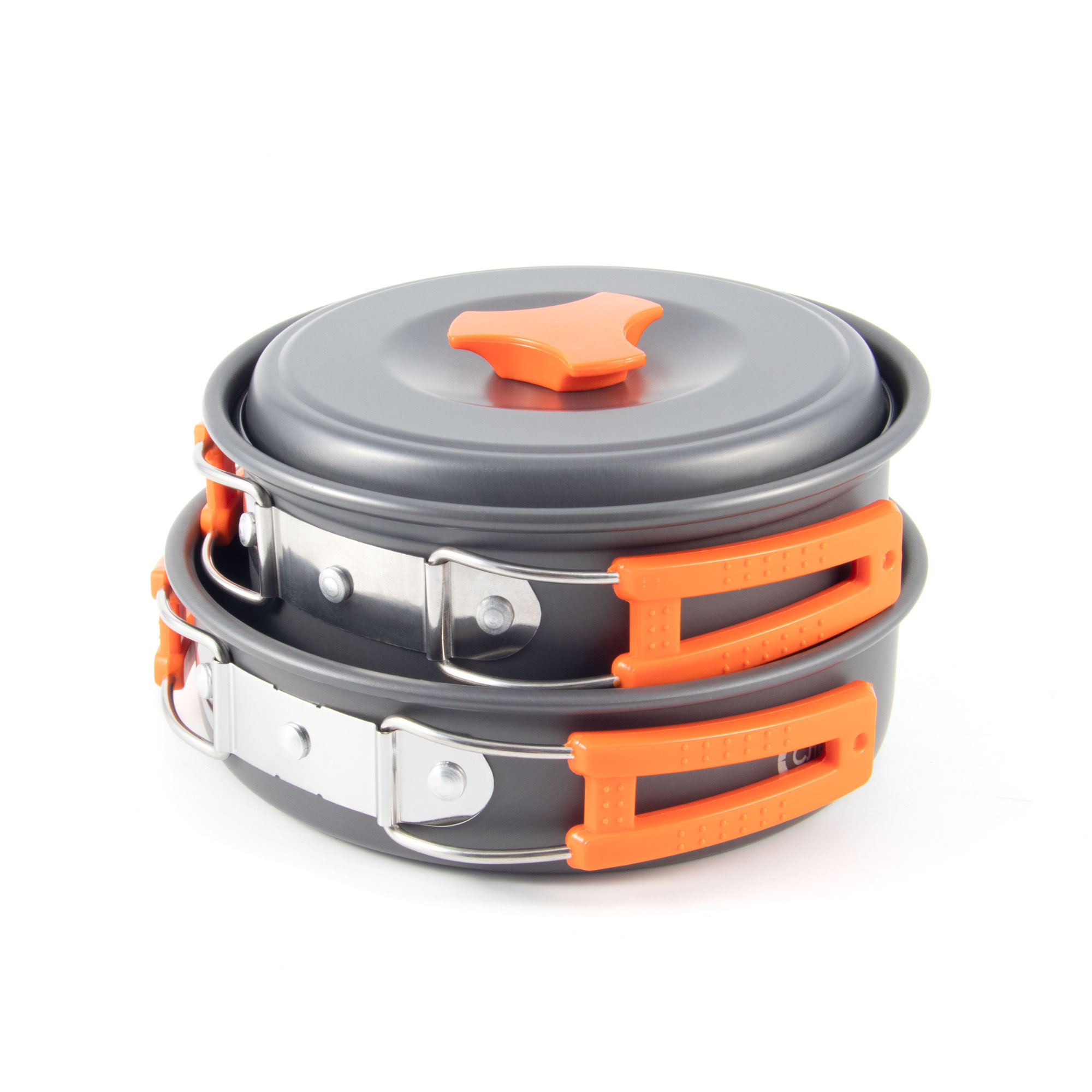 Набор кемпинговой посуды СЛЕДОПЫТ - Compact, на 2 персоны, анодир. алюм., в чехле/24/