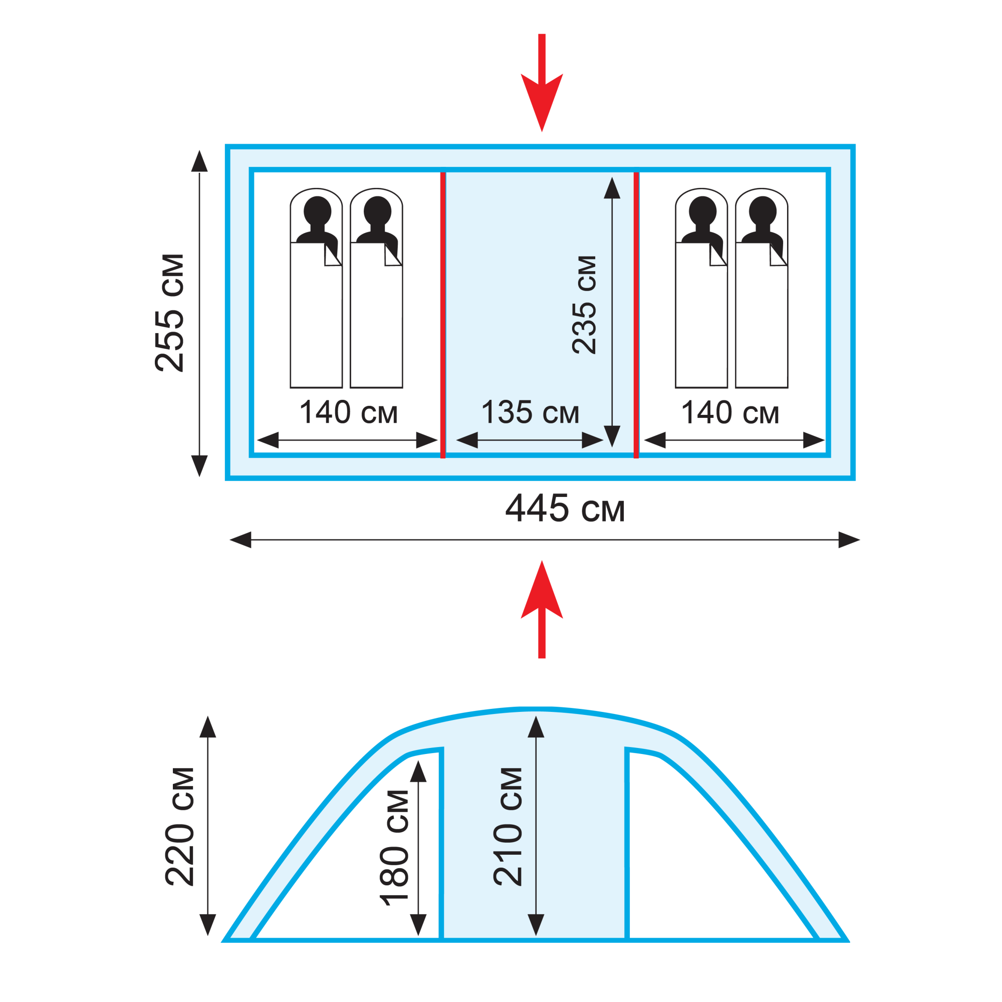 Tramp палатка Eagle 4 (V2) (зеленый)
