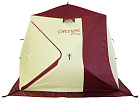 Палатка для зимней рыбалки Снегирь 4T Long КОМПАКТ быстросборная, 3 слоя, красн/бел.