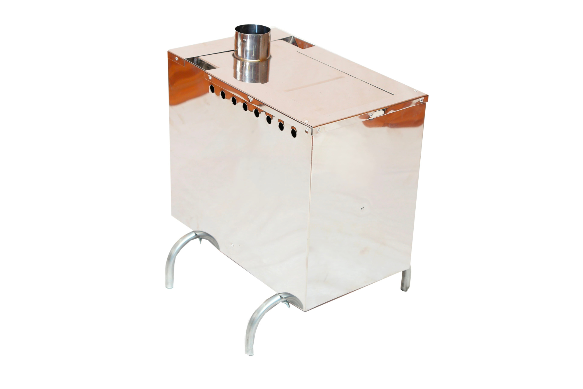 Печь Сибтермо для мобильных походных бань (дровяная), нержавеющая сталь