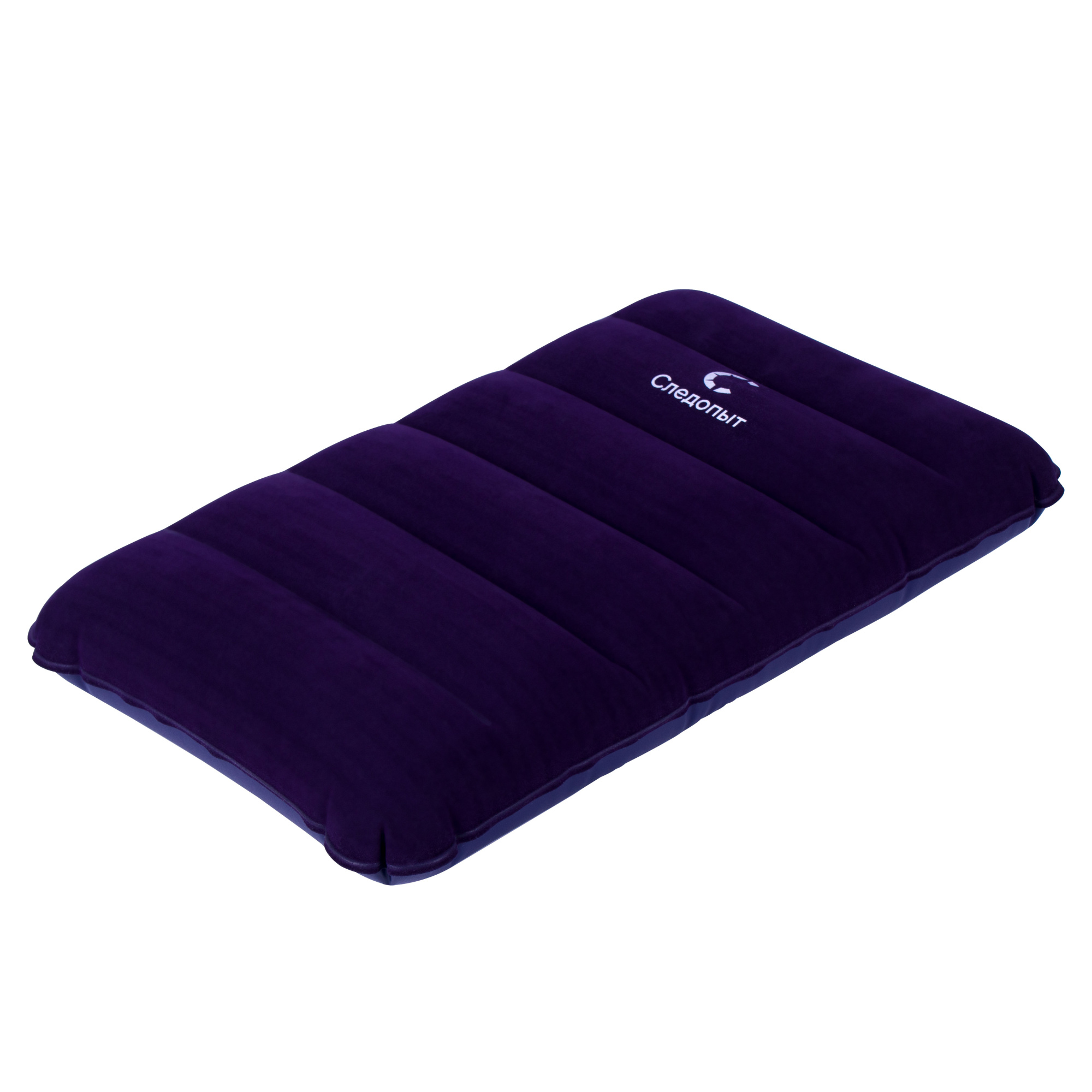 Подушка дорожная надувная СЛЕДОПЫТ прямоугольная, 43х26х8 cм, синий/64/125/